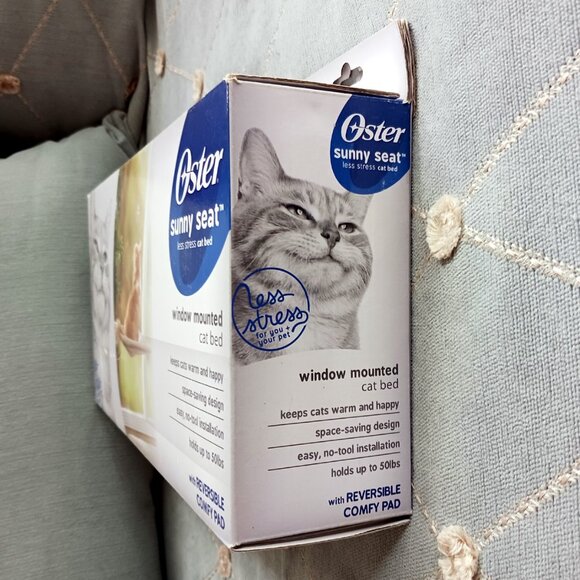 NEW Oster Sunny Seat Window Mount Cat Bed Hammock  Perch - Picture 5 of 9